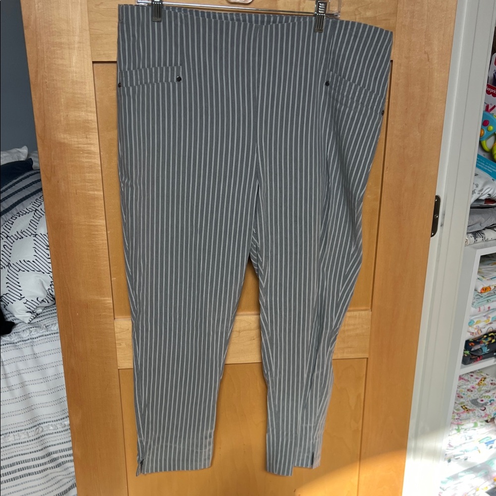 Maurices Gray Pinstripe Dress Pants